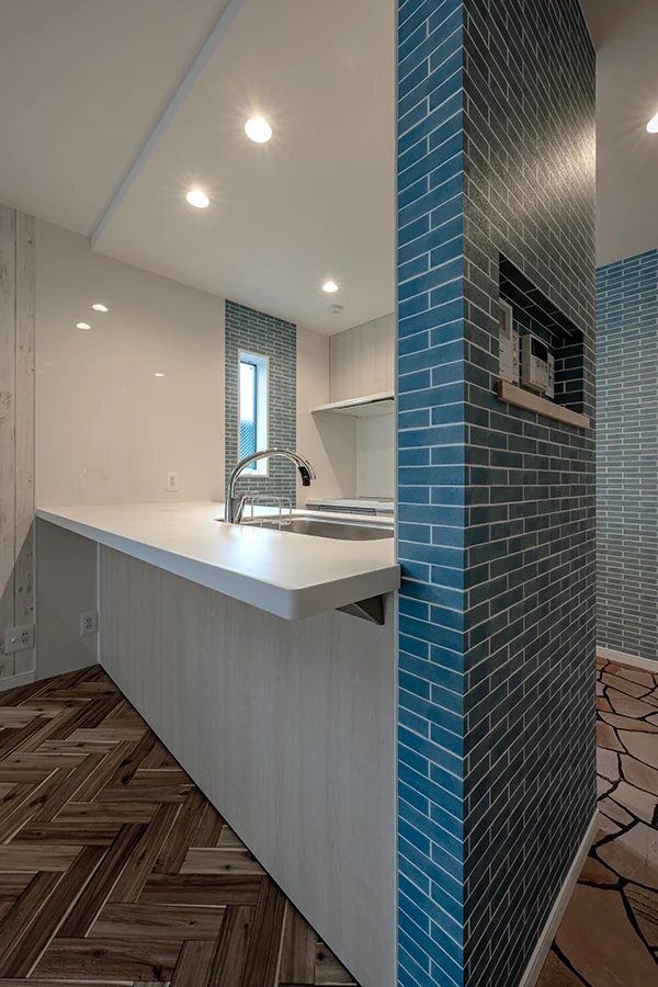 7ARC（セブンアーク）の施工実績｜大阪市西成区に建てた注文住宅のキッチン