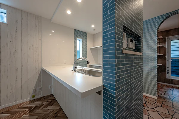 7ARC（セブンアーク）の施工実績｜大阪市西成区に建てた注文住宅のキッチン