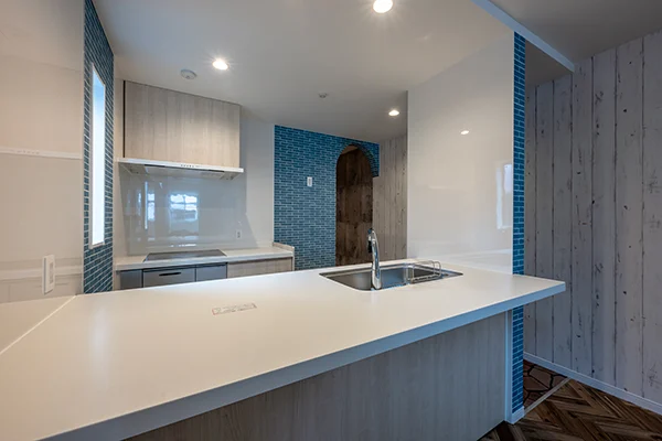 7ARC（セブンアーク）の施工実績｜大阪市西成区に建てた注文住宅のキッチン