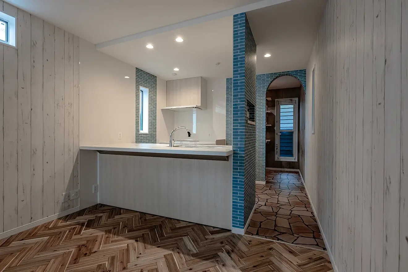 7ARC（セブンアーク）の施工実績｜大阪市西成区に建てた注文住宅のキッチン