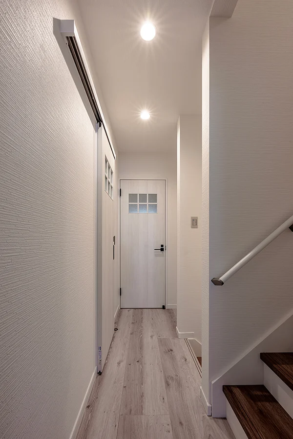 7ARC（セブンアーク）の施工実績｜大阪市東住吉区に建てた注文住宅の廊下