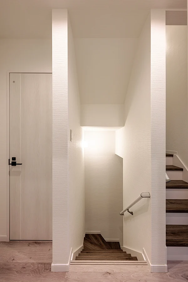 7ARC（セブンアーク）の施工実績｜大阪市東住吉区に建てた注文住宅の廊下