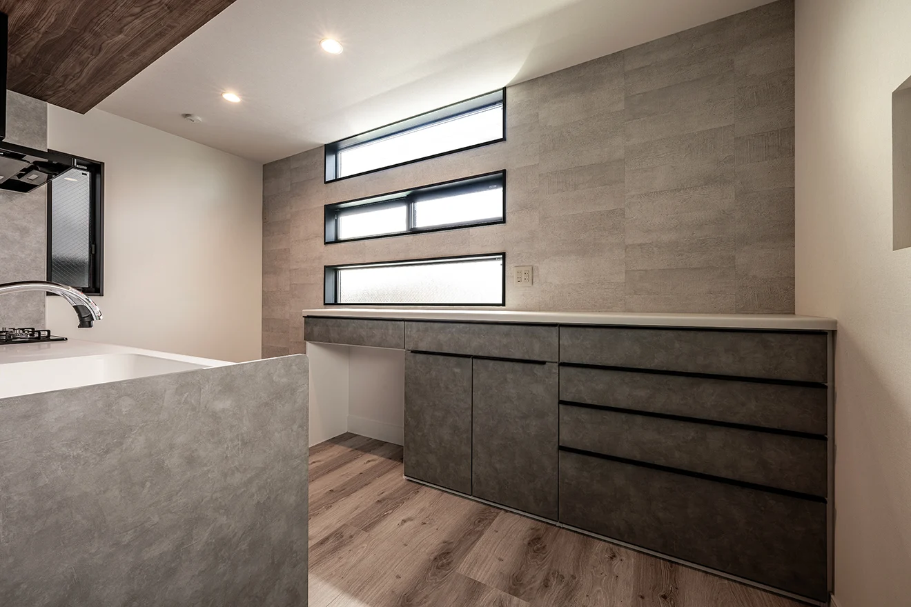 7ARC（セブンアーク）の施工実績｜大阪市東住吉区に建てた注文住宅のキッチン