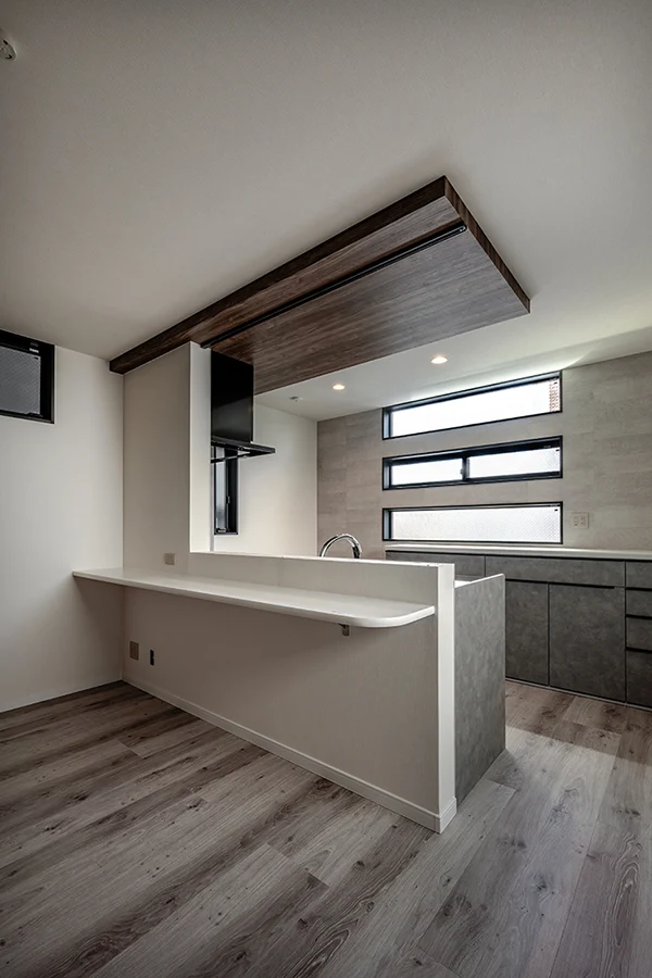 7ARC（セブンアーク）の施工実績｜大阪市東住吉区に建てた注文住宅のキッチン