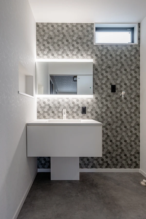 7ARC（セブンアーク）の施工実績｜東大阪市に建てた注文住宅の洗面室