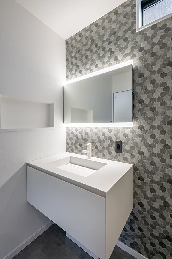 7ARC（セブンアーク）の施工実績｜東大阪市に建てた注文住宅の洗面室