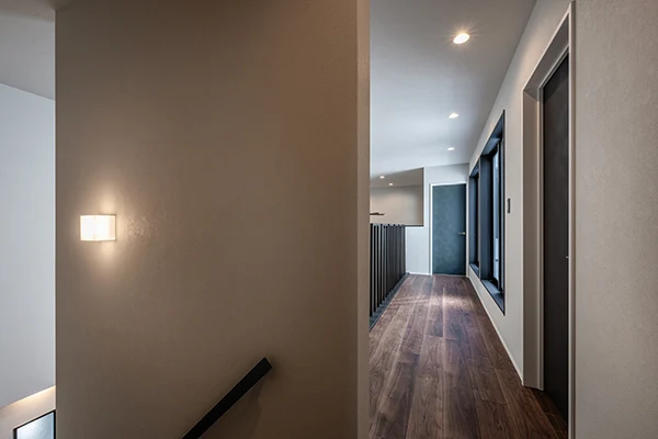 7ARC（セブンアーク）の施工実績｜大阪市大正区に建てた注文住宅の廊下