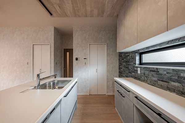 7ARC（セブンアーク）の施工実績｜大阪府堺市北区に建てた注文住宅のキッチン