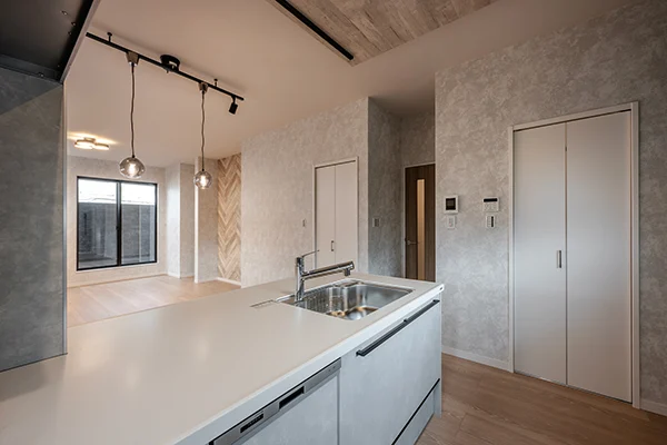 7ARC（セブンアーク）の施工実績｜大阪府堺市北区に建てた注文住宅のキッチン