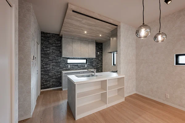 7ARC（セブンアーク）の施工実績｜大阪府堺市北区に建てた注文住宅のキッチン