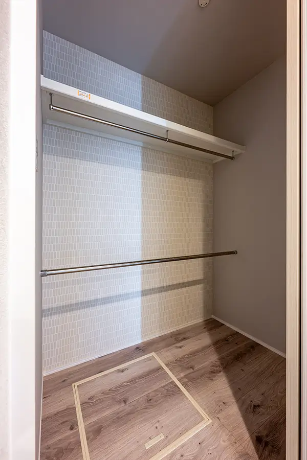 大阪市平野区の新築注文住宅　クローゼット｜7ARC施工事例