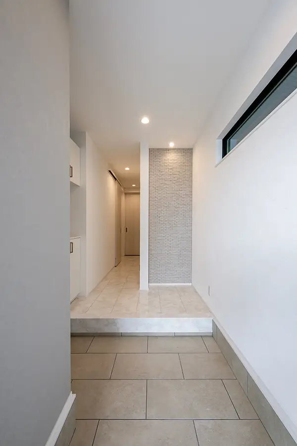 大阪市平野区の新築注文住宅　玄関｜7ARC施工事例