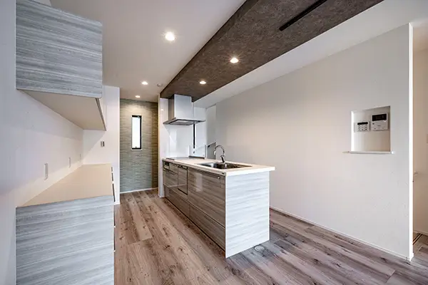 大阪市平野区の新築注文住宅　キッチン｜7ARC施工事例