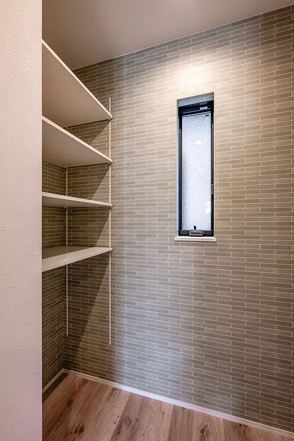 大阪市平野区の新築注文住宅　パントリー｜7ARC施工事例