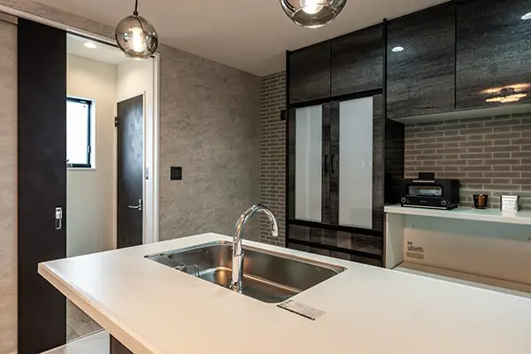 東大阪市の新築注文住宅　キッチン｜7ARC施工事例