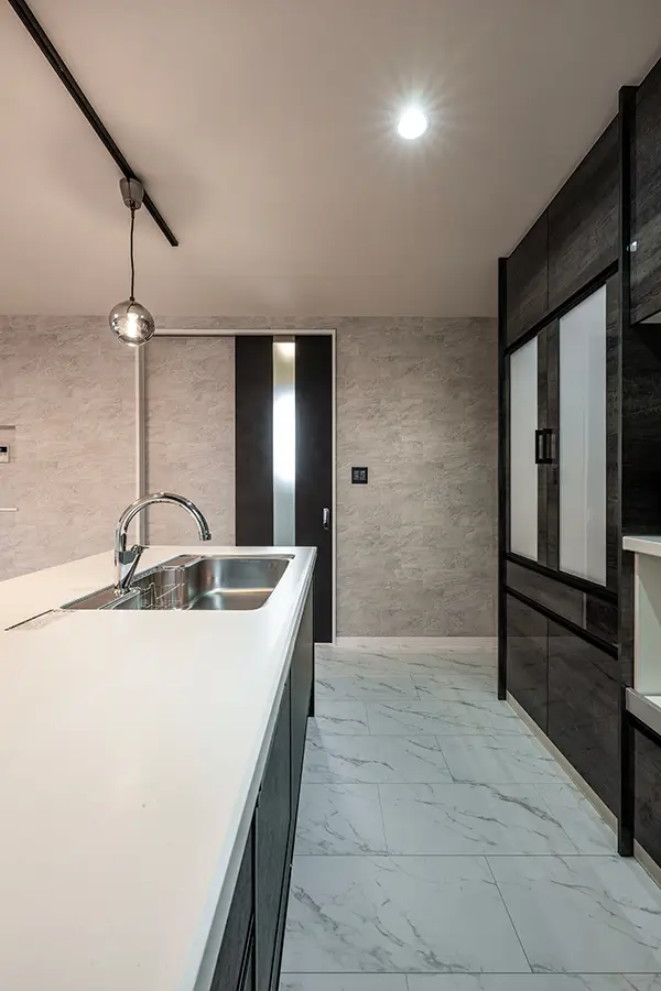 東大阪市の新築注文住宅　キッチン｜7ARC施工事例