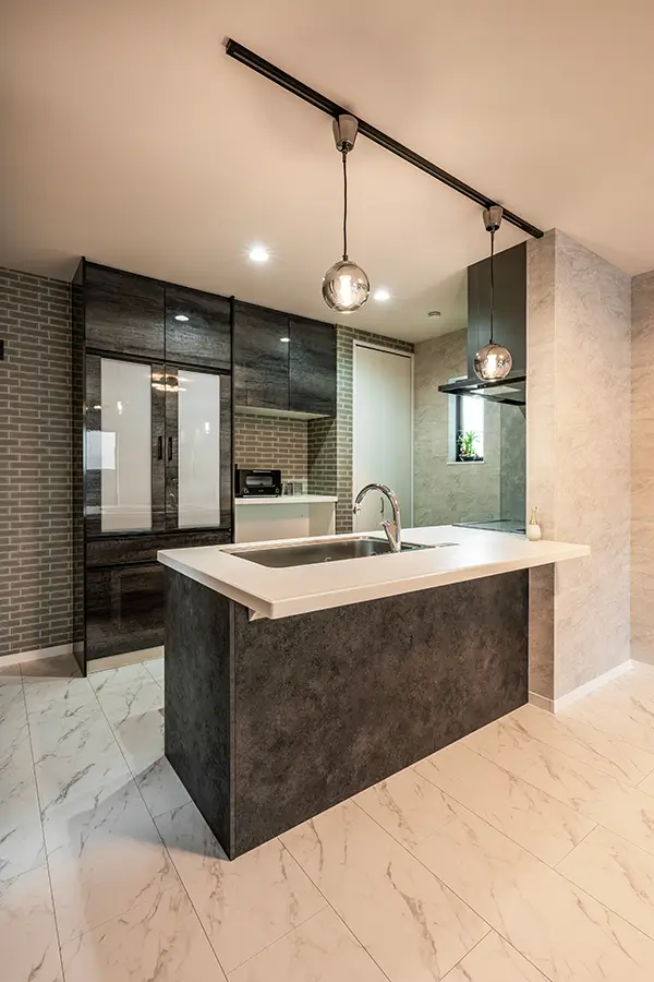 東大阪市の新築注文住宅　キッチン｜7ARC施工事例