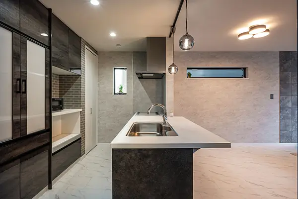 東大阪市の新築注文住宅　キッチン｜7ARC施工事例