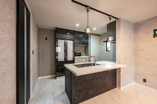 東大阪市の新築注文住宅　キッチン｜7ARC施工事例