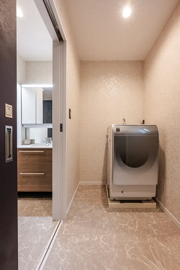 東大阪市の新築注文住宅　ランドリールーム｜7ARC施工事例