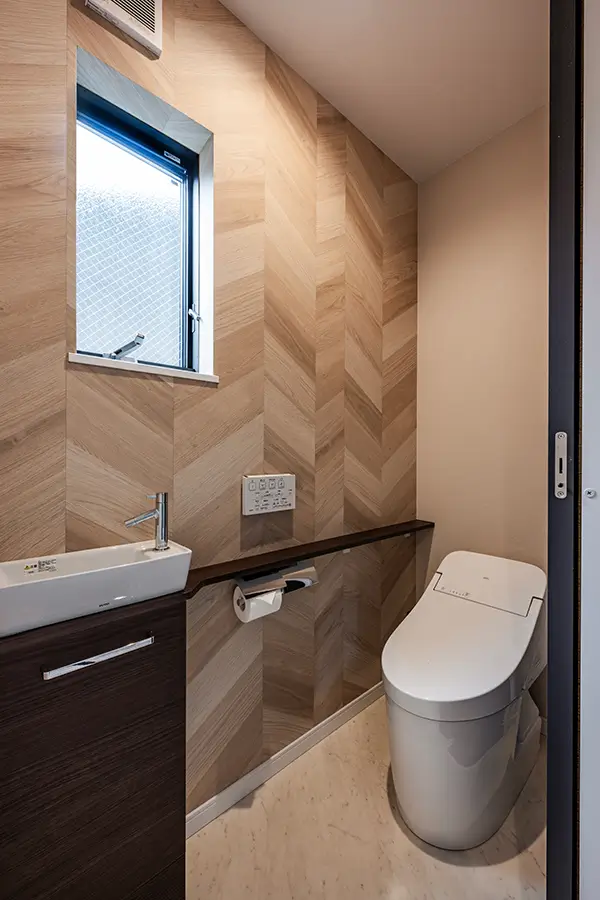 東大阪市の新築注文住宅　トイレ｜7ARC施工事例