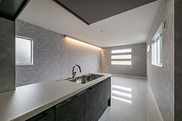 東大阪市の新築注文住宅　キッチン｜7ARC施工事例