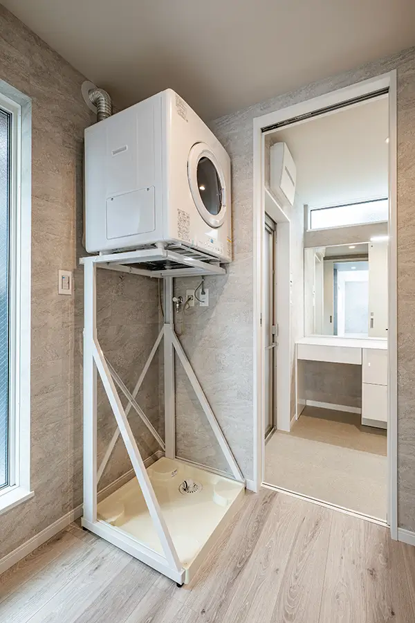 東大阪市の新築注文住宅　ランドリールーム｜7ARC施工事例