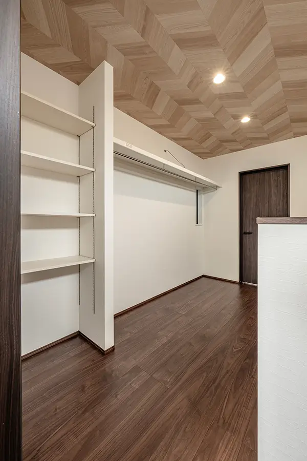 東大阪市の新築注文住宅　ウォークインクローゼット｜7ARC施工事例