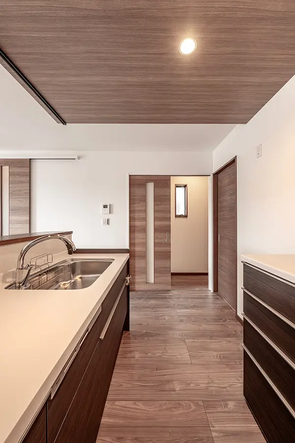 東大阪市の新築注文住宅　キッチン｜7ARC施工事例