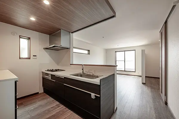東大阪市の新築注文住宅　キッチン｜7ARC施工事例