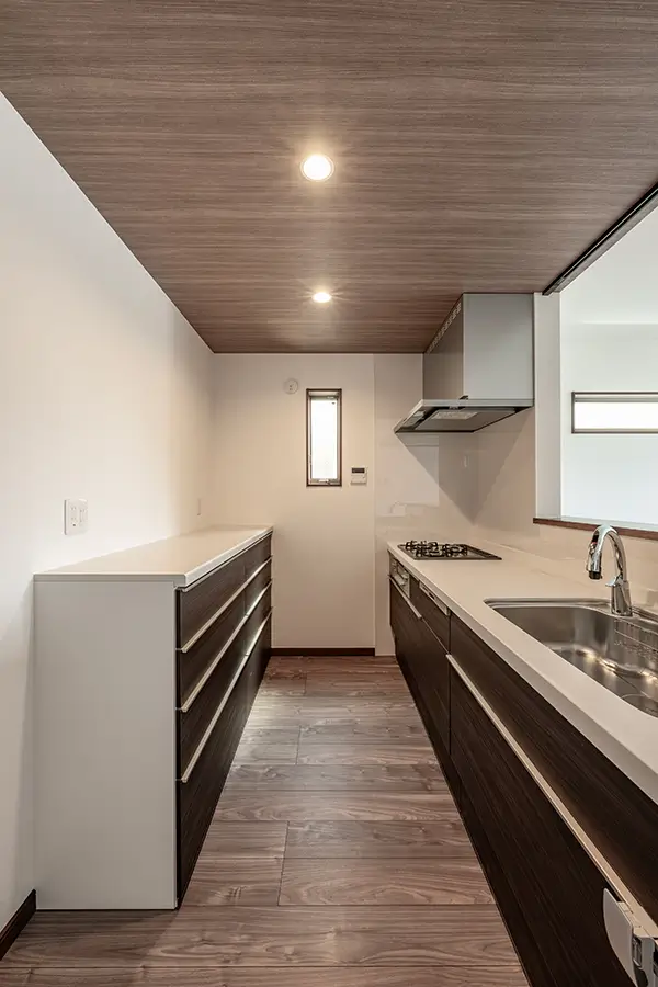 東大阪市の新築注文住宅　キッチン｜7ARC施工事例