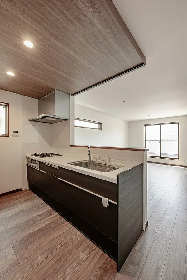 東大阪市の新築注文住宅　キッチン｜7ARC施工事例
