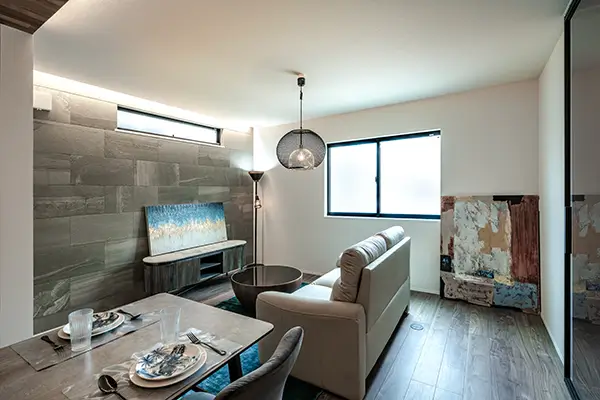 大阪市港区の新築注文住宅　LDK｜7ARC施工事例