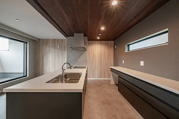 八尾市の新築注文住宅　キッチン｜7ARC施工事例