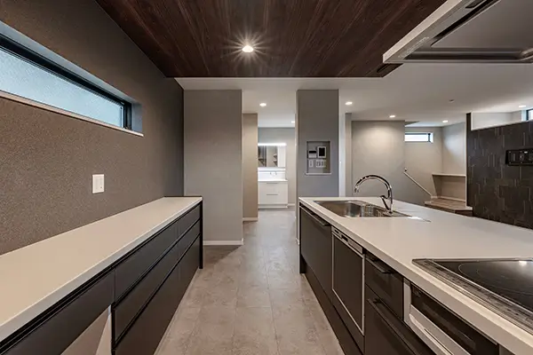 八尾市の新築注文住宅　キッチン｜7ARC施工事例