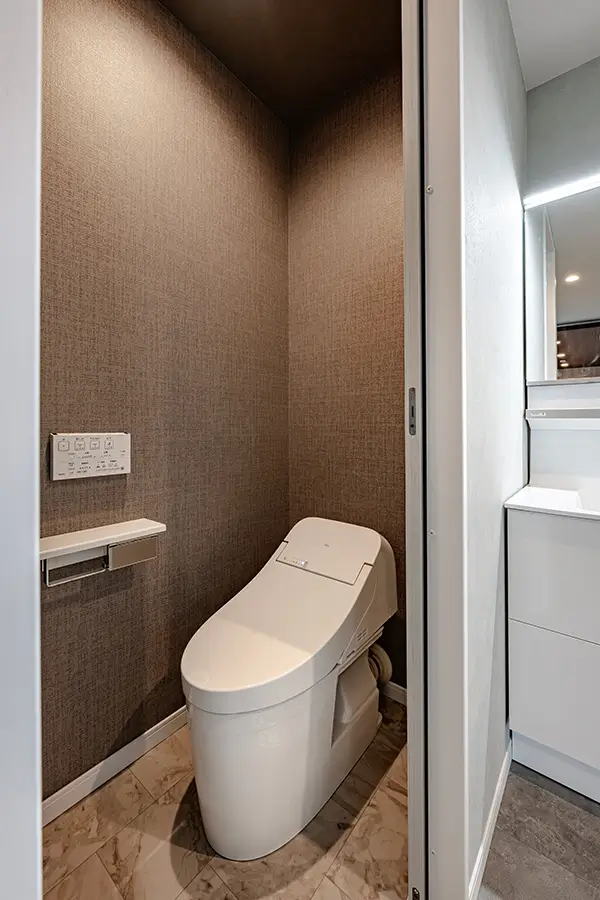 八尾市の新築注文住宅　トイレ｜7ARC施工事例