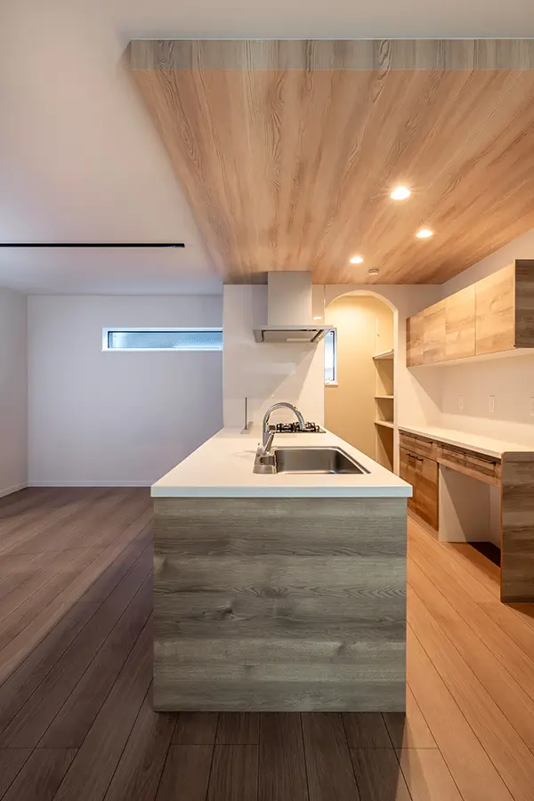 東大阪市の新築注文住宅　キッチン｜7ARC施工事例