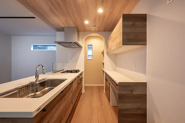 東大阪市の新築注文住宅　キッチン｜7ARC施工事例