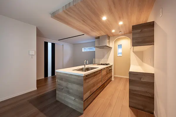 東大阪市の新築注文住宅　キッチン｜7ARC施工事例