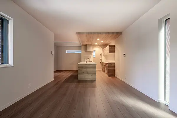 東大阪市の新築注文住宅　LDK｜7ARC施工事例