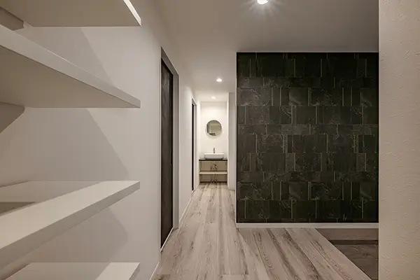 東大阪市の新築注文住宅　玄関｜7ARC施工事例