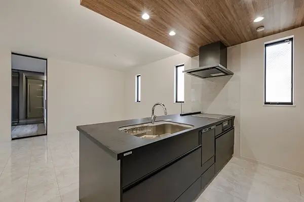 東大阪市の新築注文住宅　キッチン｜7ARC施工事例