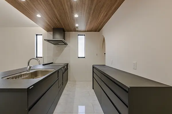 東大阪市の新築注文住宅　キッチン｜7ARC施工事例