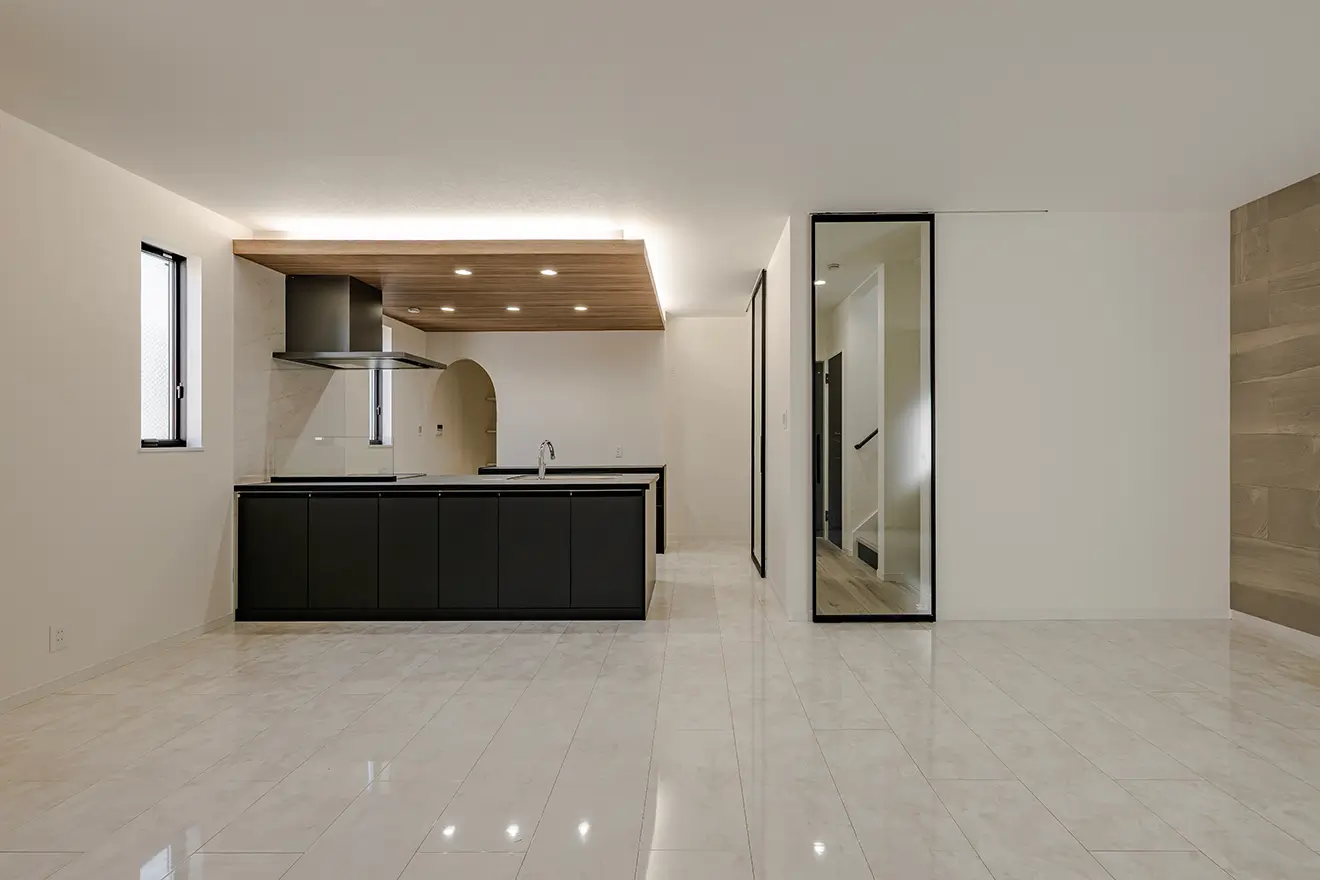 東大阪市の新築注文住宅　LDK｜7ARC施工事例