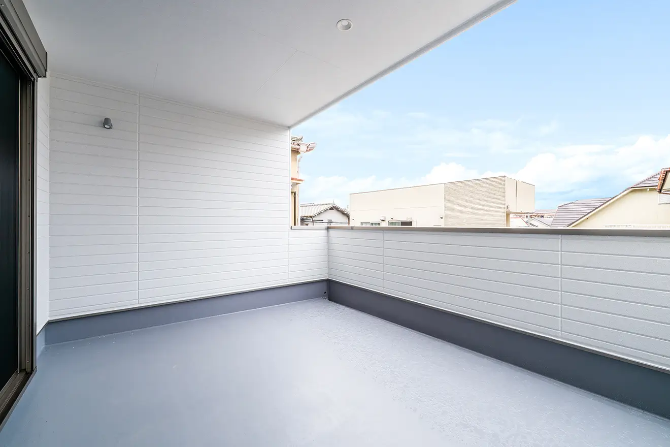 東大阪市の新築注文住宅　バルコニー｜7ARC（セブンアーク）施工事例