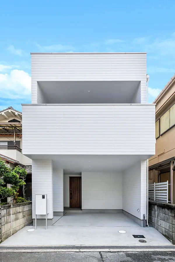 東大阪市の新築注文住宅　外観｜7ARC（セブンアーク）施工事例