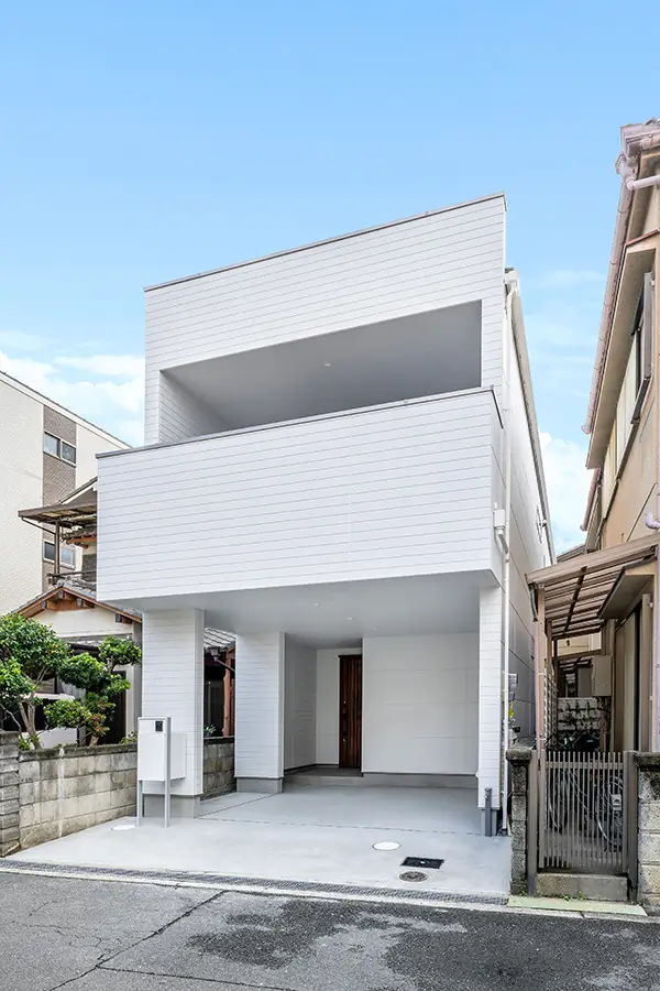 東大阪市の新築注文住宅　外観｜7ARC（セブンアーク）施工事例