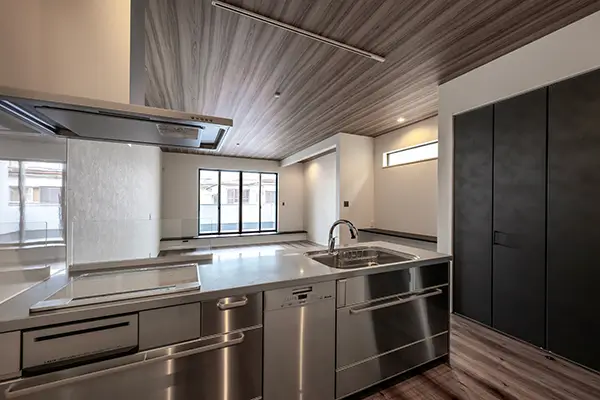 東大阪市の新築注文住宅　キッチン｜7ARC（セブンアーク）施工事例