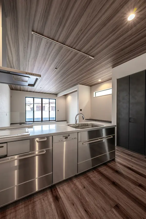 東大阪市の新築注文住宅　キッチン｜7ARC（セブンアーク）施工事例