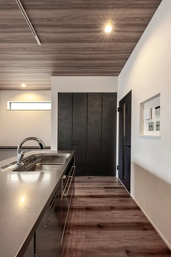 東大阪市の新築注文住宅　キッチン｜7ARC（セブンアーク）施工事例